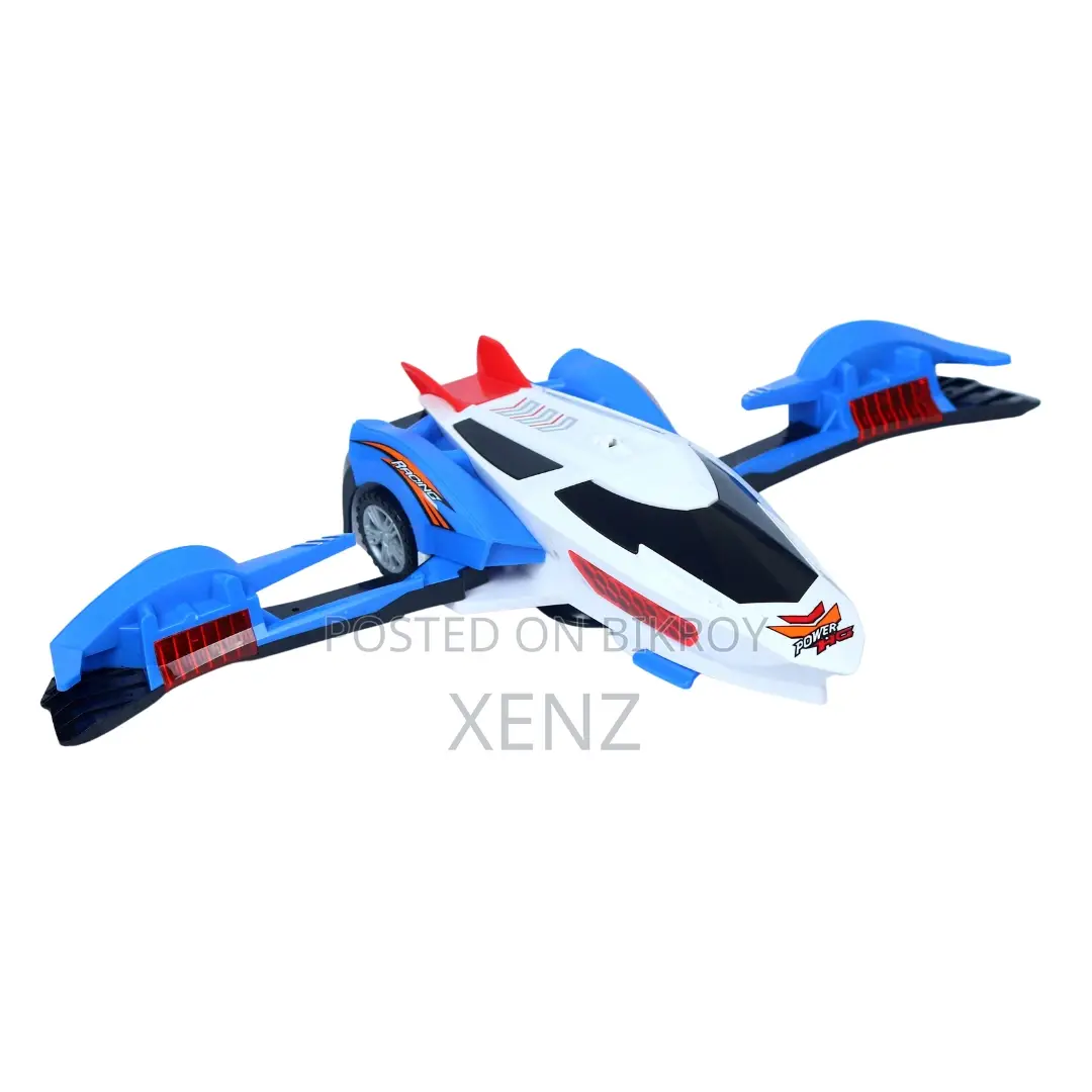 Deformation Racing Car to Plane With Light Music