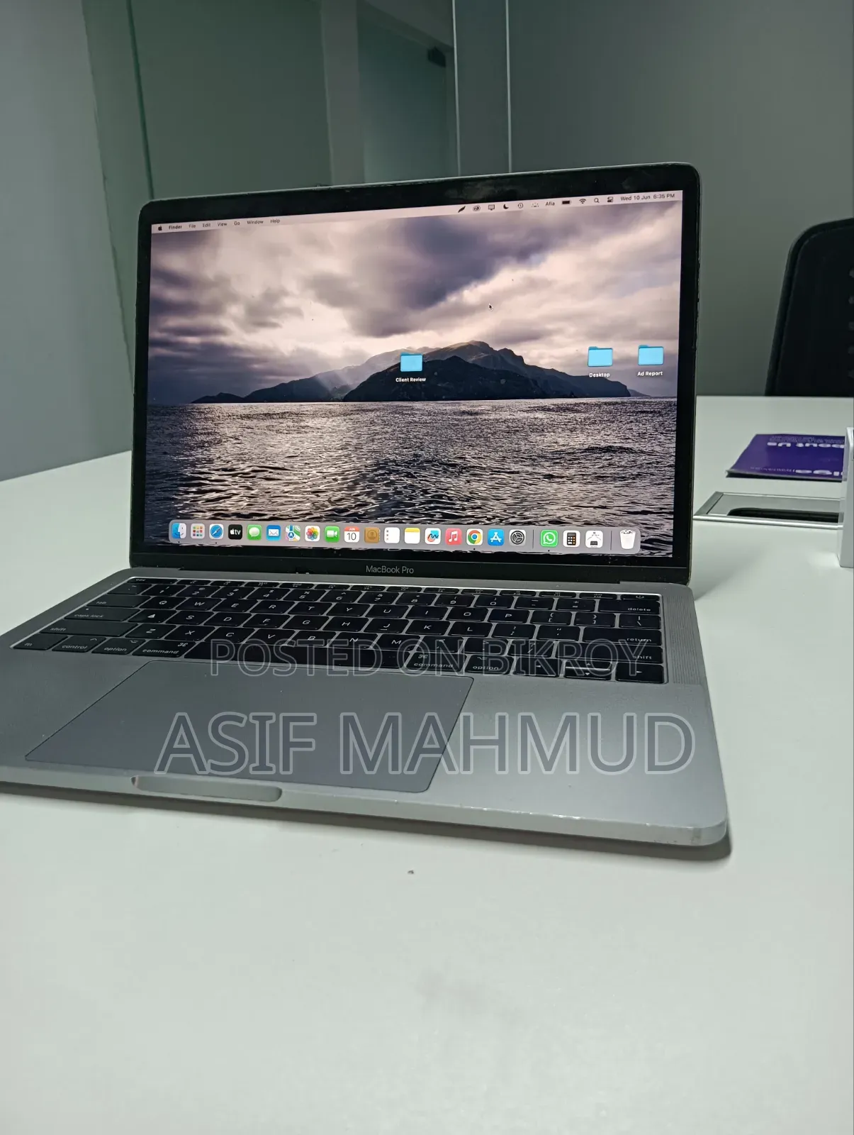 Laptop Apple MacBook Pro 2017 16GB Intel Core I7 SSD 256GB