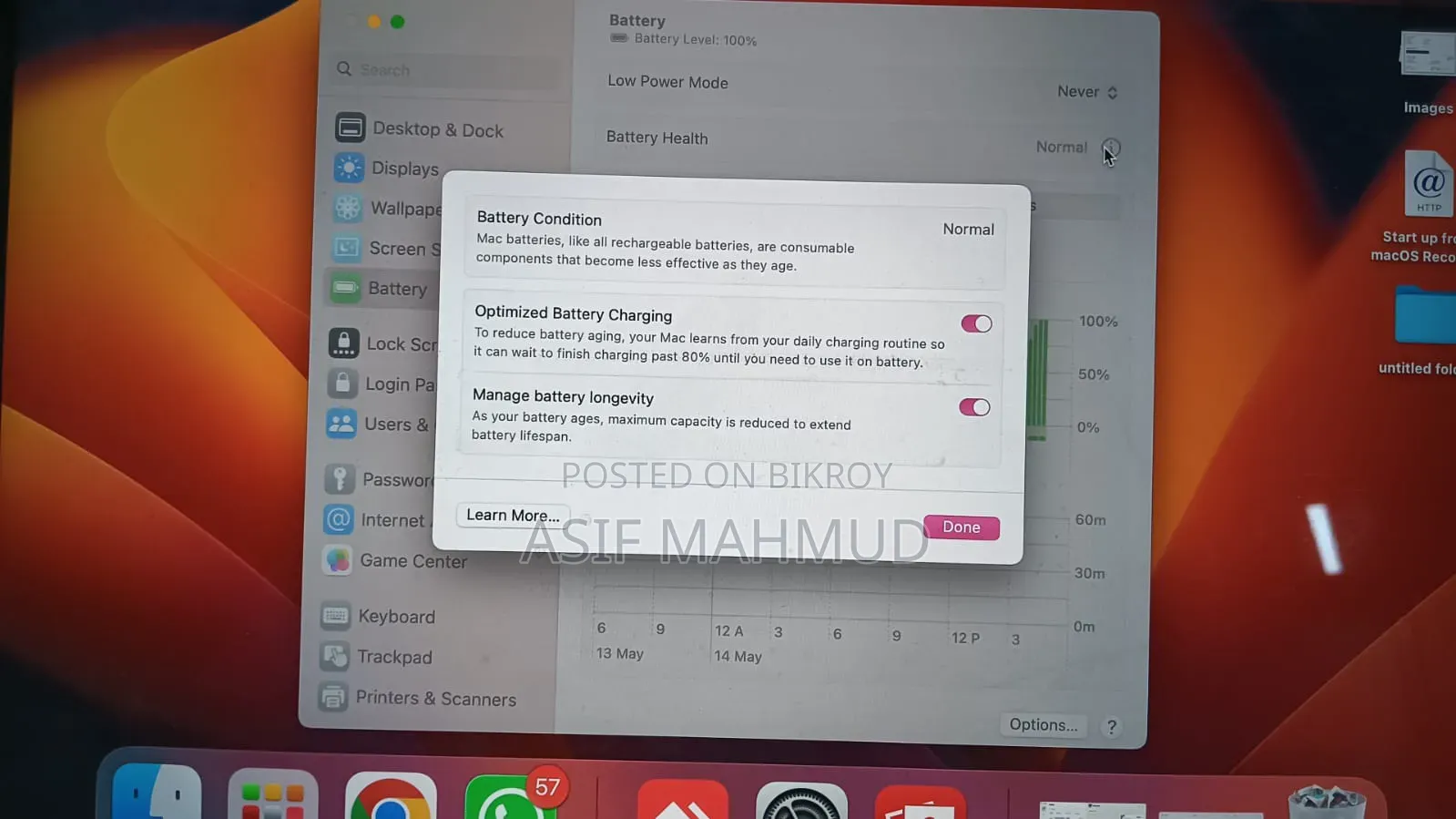 Laptop Apple MacBook Pro 2017 16GB Intel Core I7 SSD 256GB