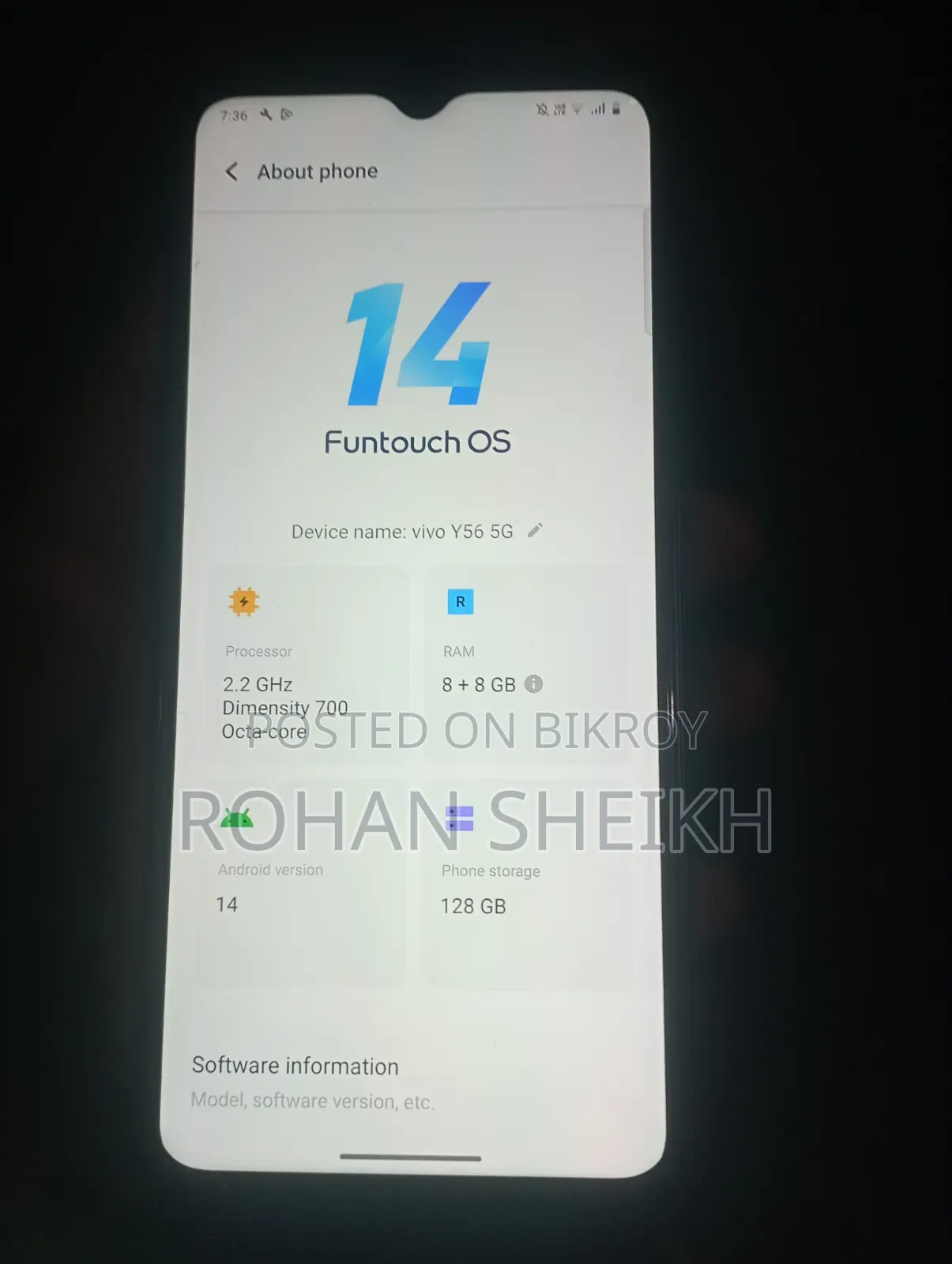 Vivo Y56 128 GB Black