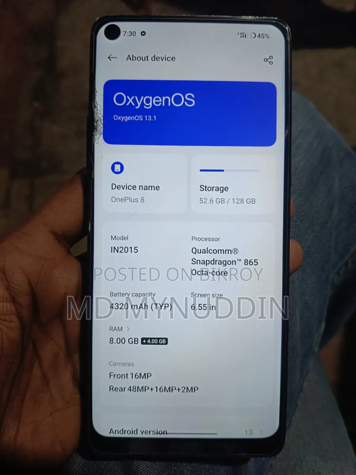 OnePlus 8 128 GB Black