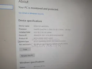 Desktop Computer 4GB Intel Core I7 HDD+SSD 1T