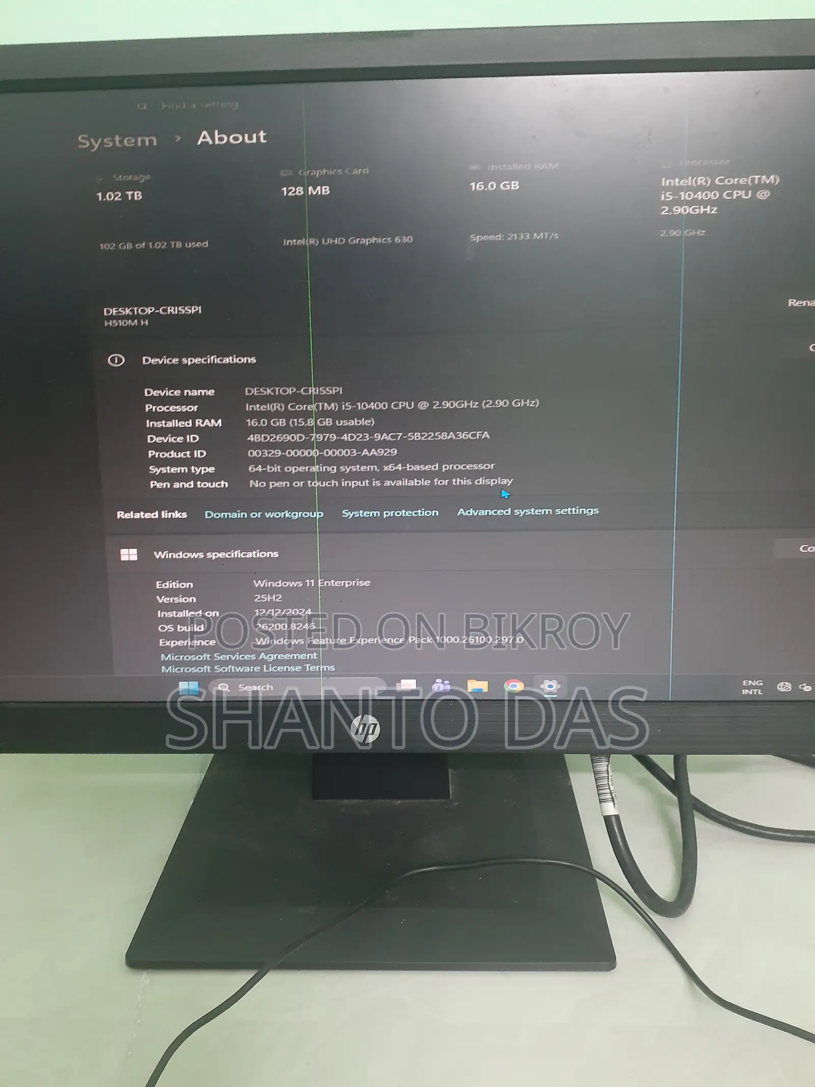 Desktop Computer 16GB Intel Core i5 HDD+SSD 1T