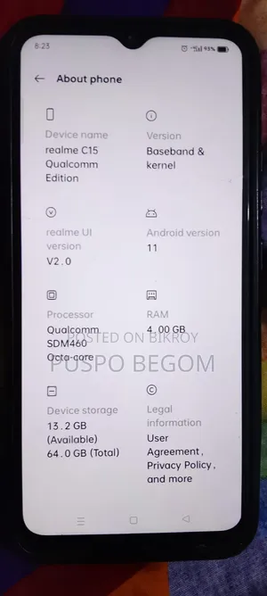 Realme C15 Qualcomm Edition 64 GB Blue