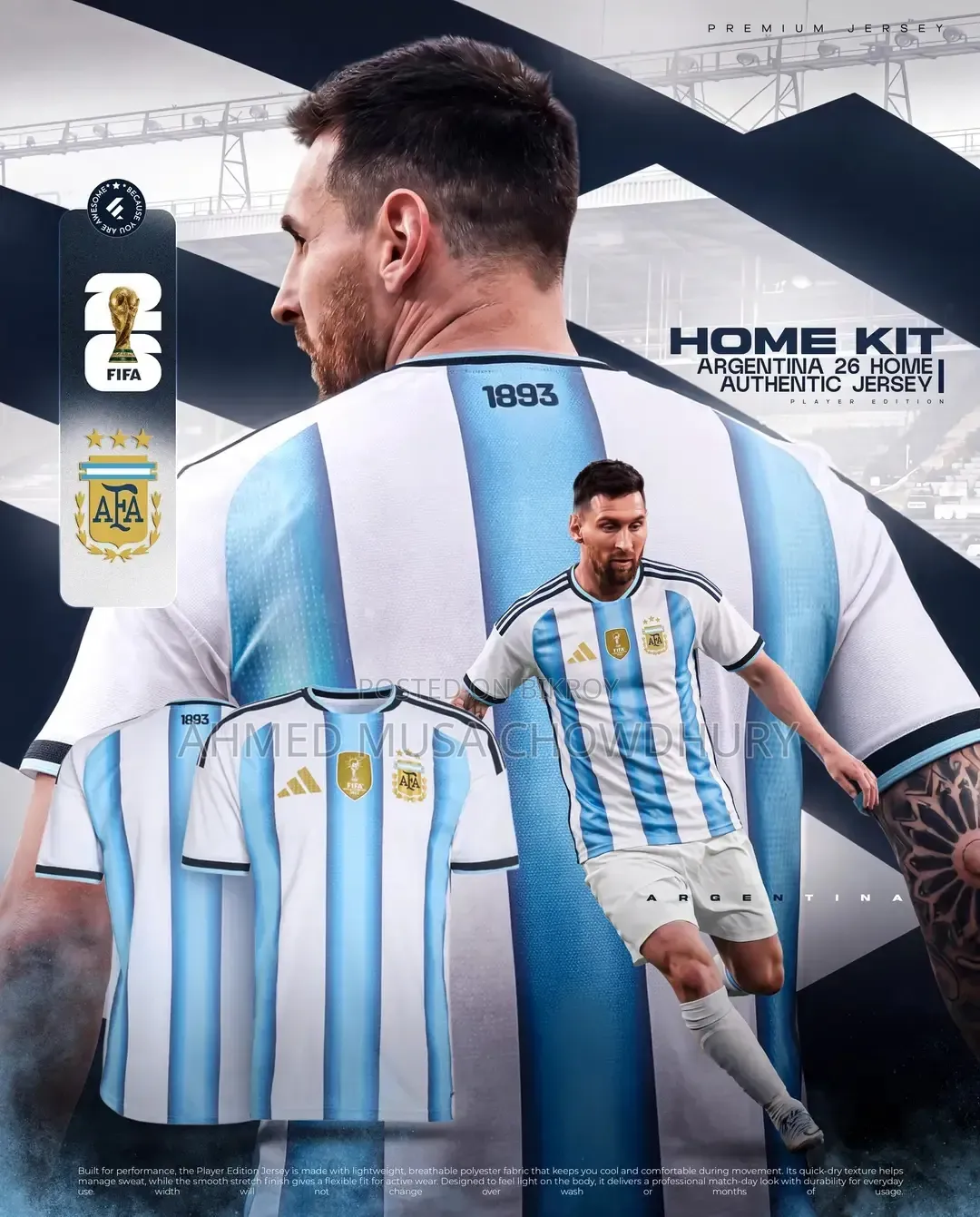 Argentina Jersey Fan Edition 2026