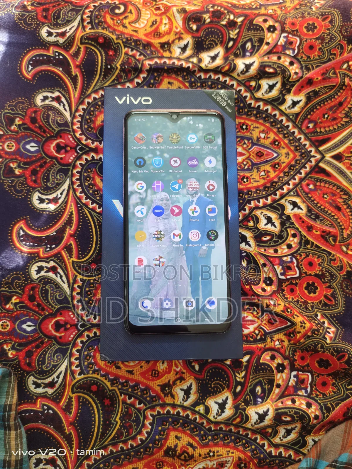 Vivo V21 128 GB Blue