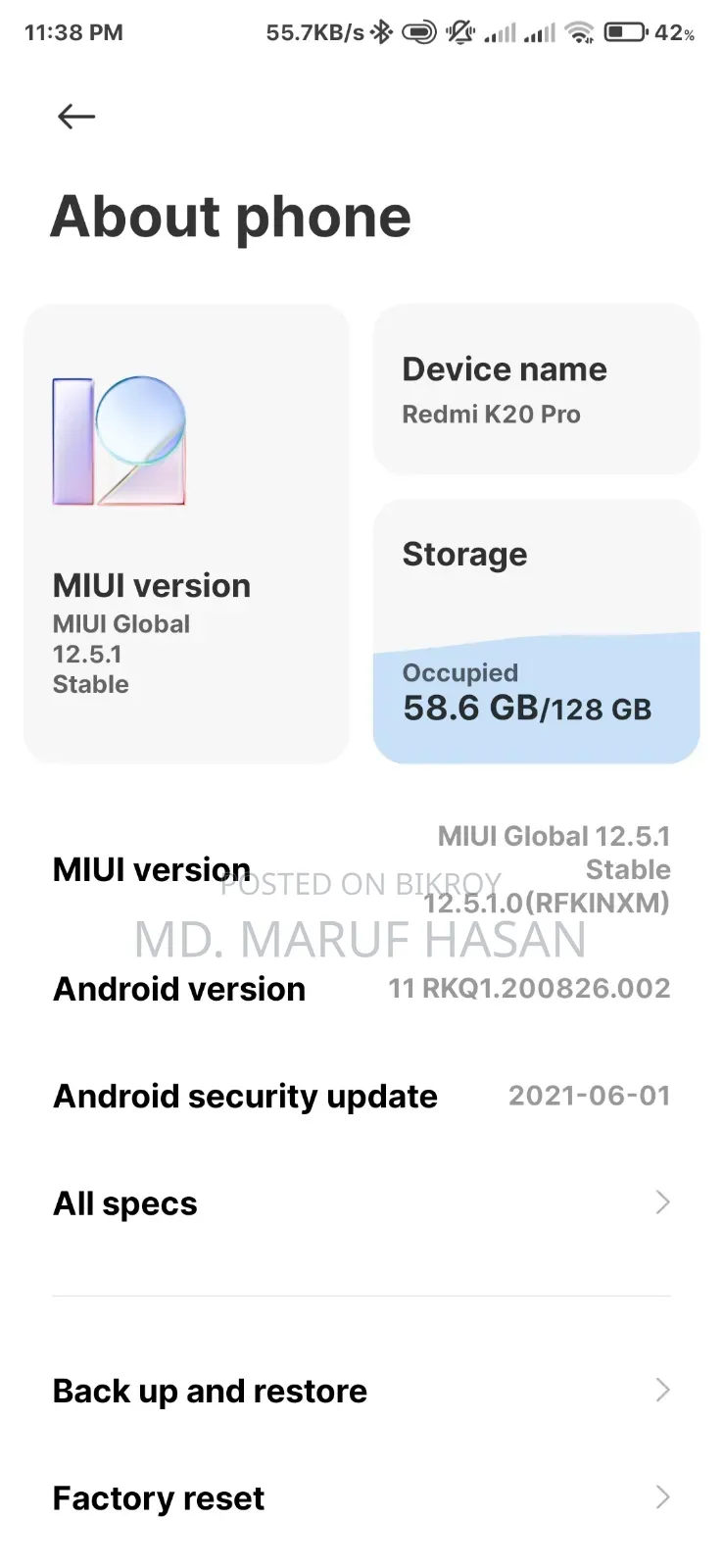 Xiaomi Redmi Pro 256 GB Red