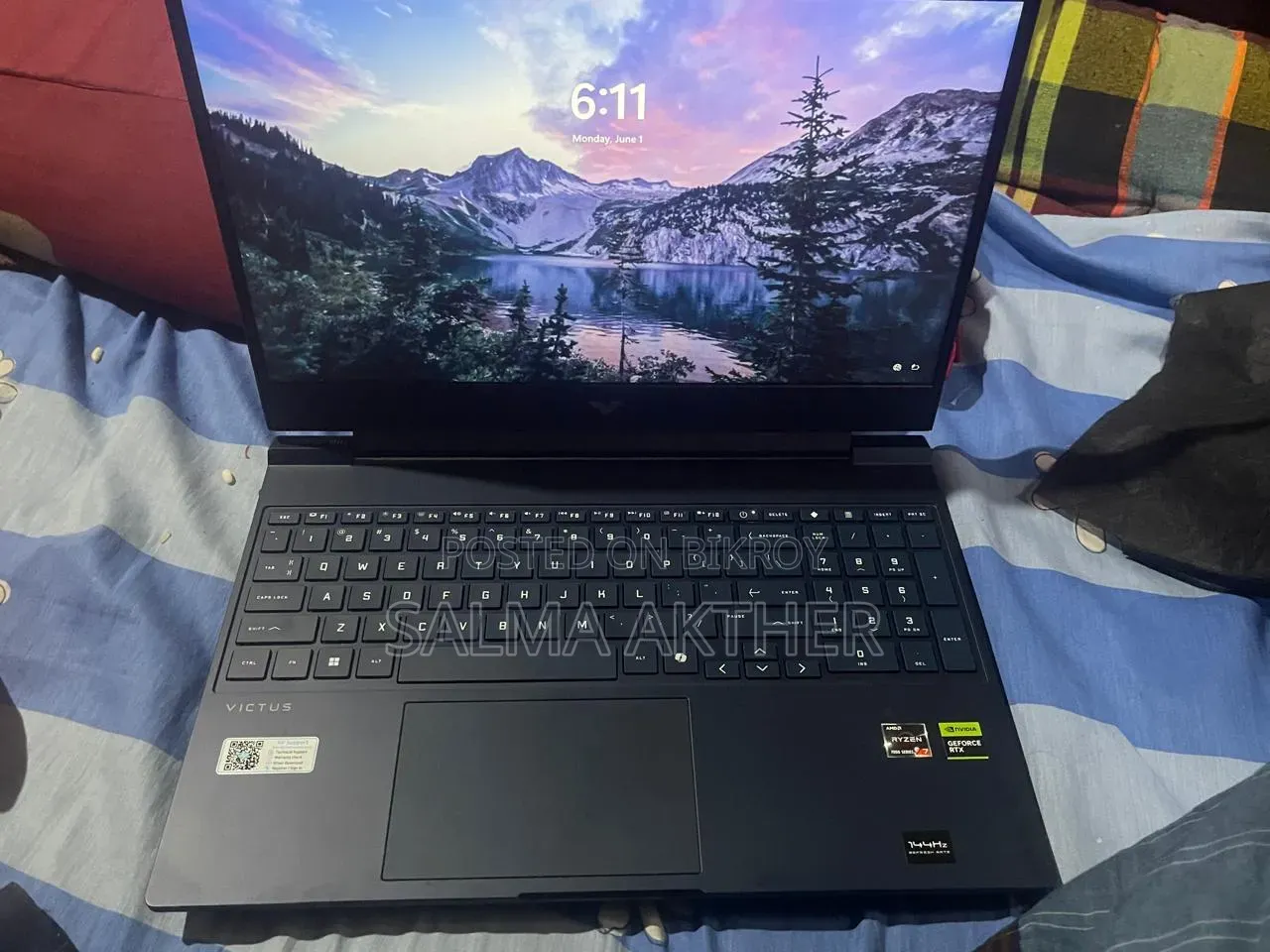New Laptop HP Victus 15 8GB Intel Core I7 HDD+SSD 500GB