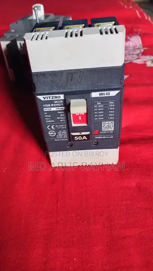 Vitzro 50a Mccb Circuit Breaker Vbs 53 (Brand New)