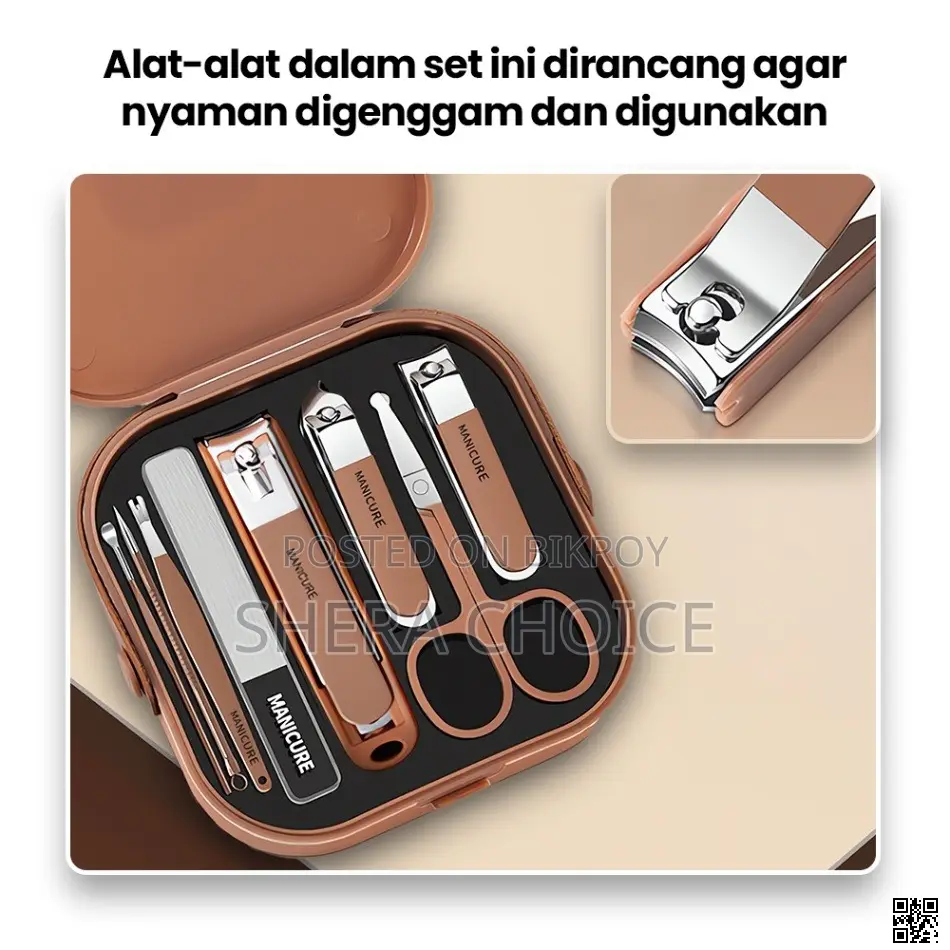 ৮ পিস ম্যানিকিউর পেডিকিউর কিট – Professional Nail Care Set