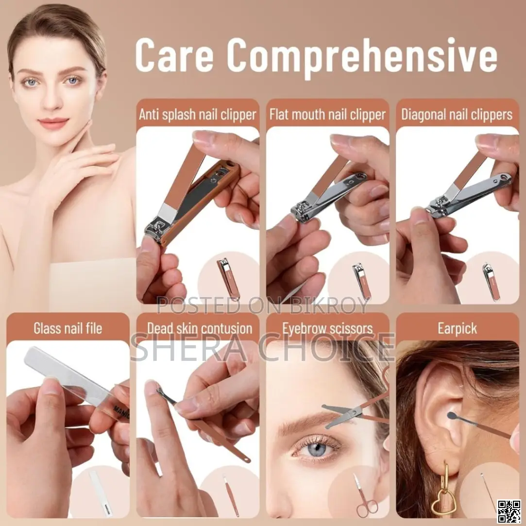 ৮ পিস ম্যানিকিউর পেডিকিউর কিট – Professional Nail Care Set