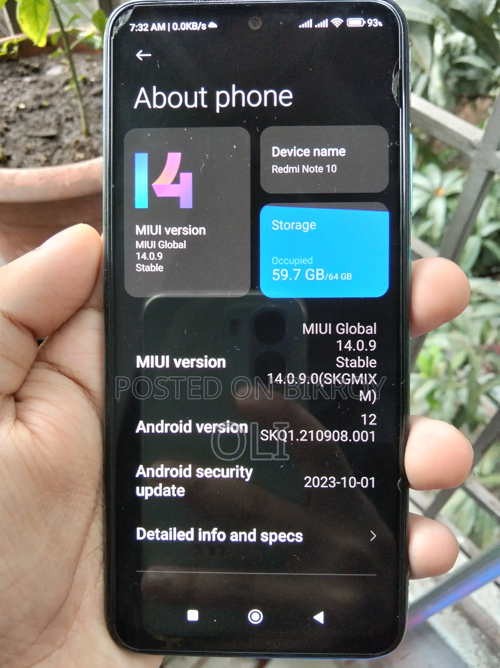 Xiaomi Redmi Note 10 64 GB Blue