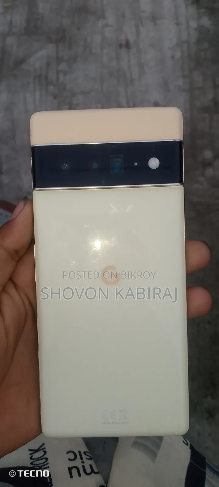 নিউ গুগল পিক্সেল ৬ প্রো ১২৮ জিবি রোজ গোল্ড