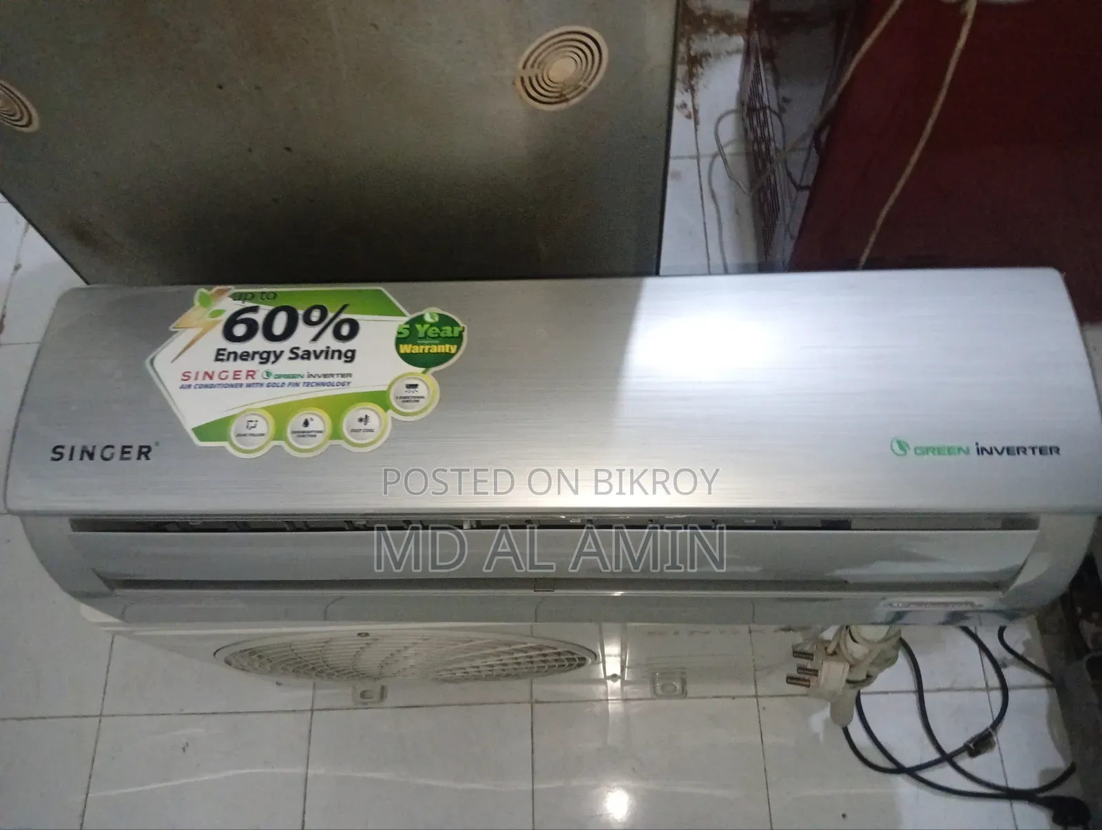 সিঙ্গার ১ টন গ্রিন ইনভার্টার এসি