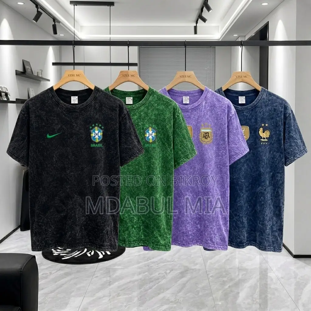 Acid Wash Drop Shoulder T-Shirt