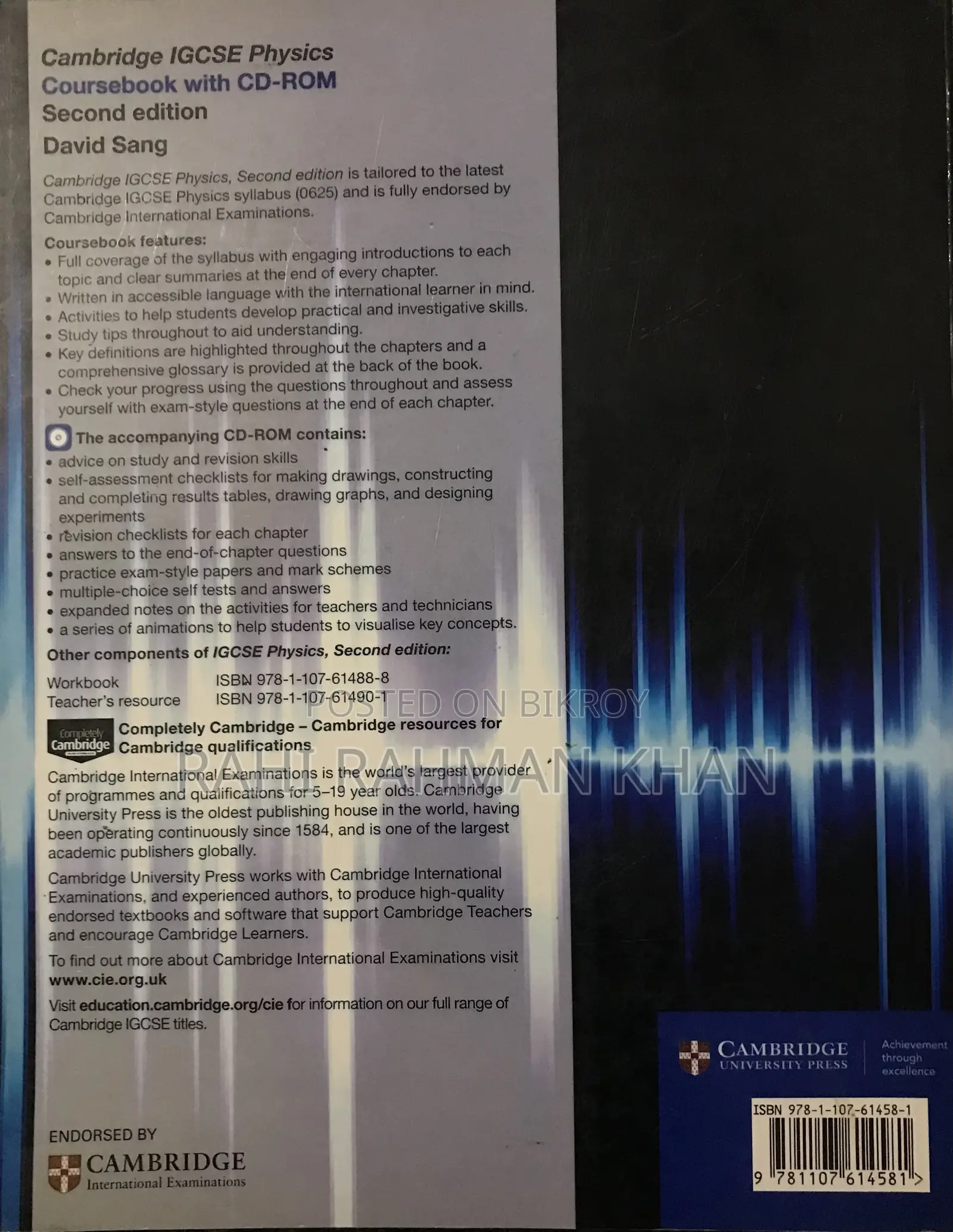 Cambridge Igcse Physics Course Book Second Edition David Sang