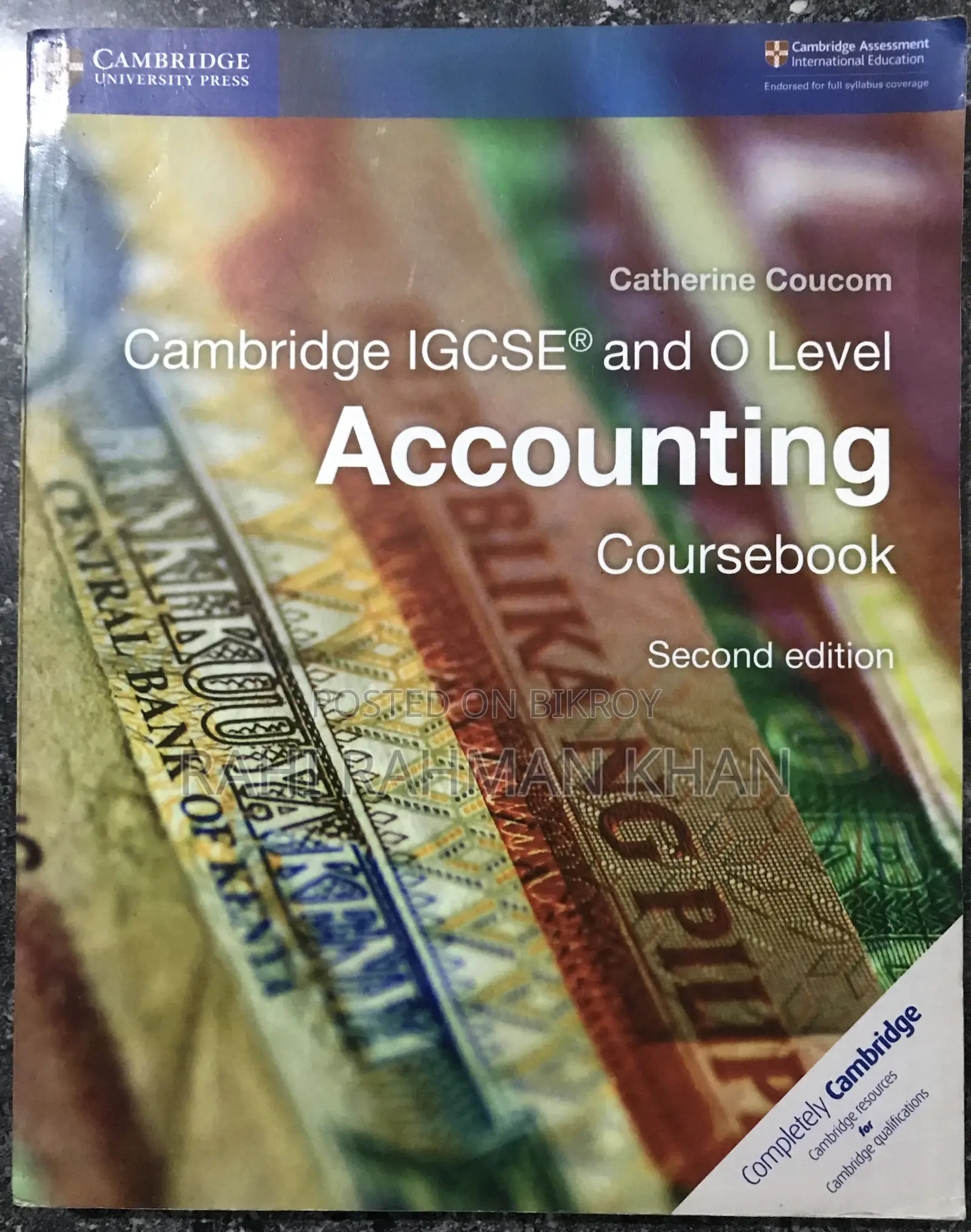 Cambridge Igcse and O Level Accounting Course Book Second Edition