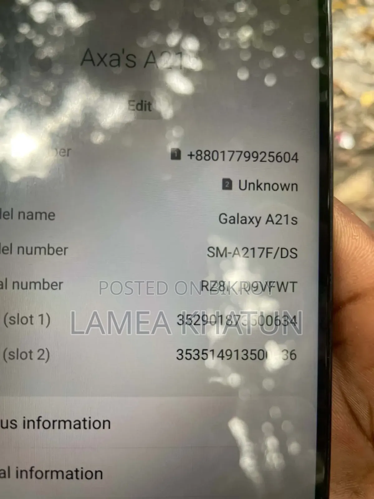 Samsung Galaxy A21s 64 GB Blue
