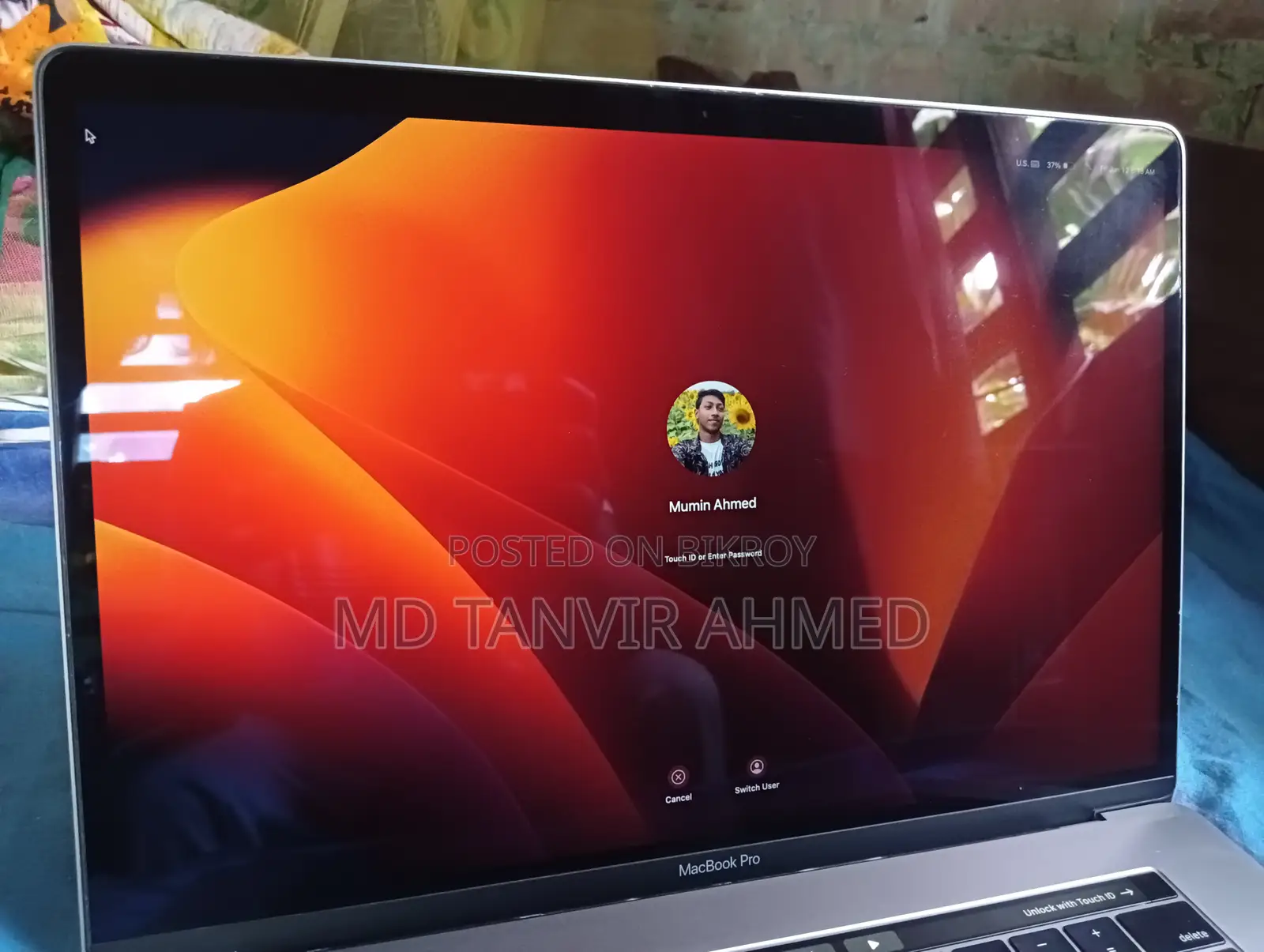 Laptop Apple MacBook Pro 2017 16GB Intel Core i7 SSD 512GB