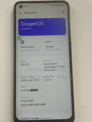 New OnePlus Nord CE 5G 128 GB Blue