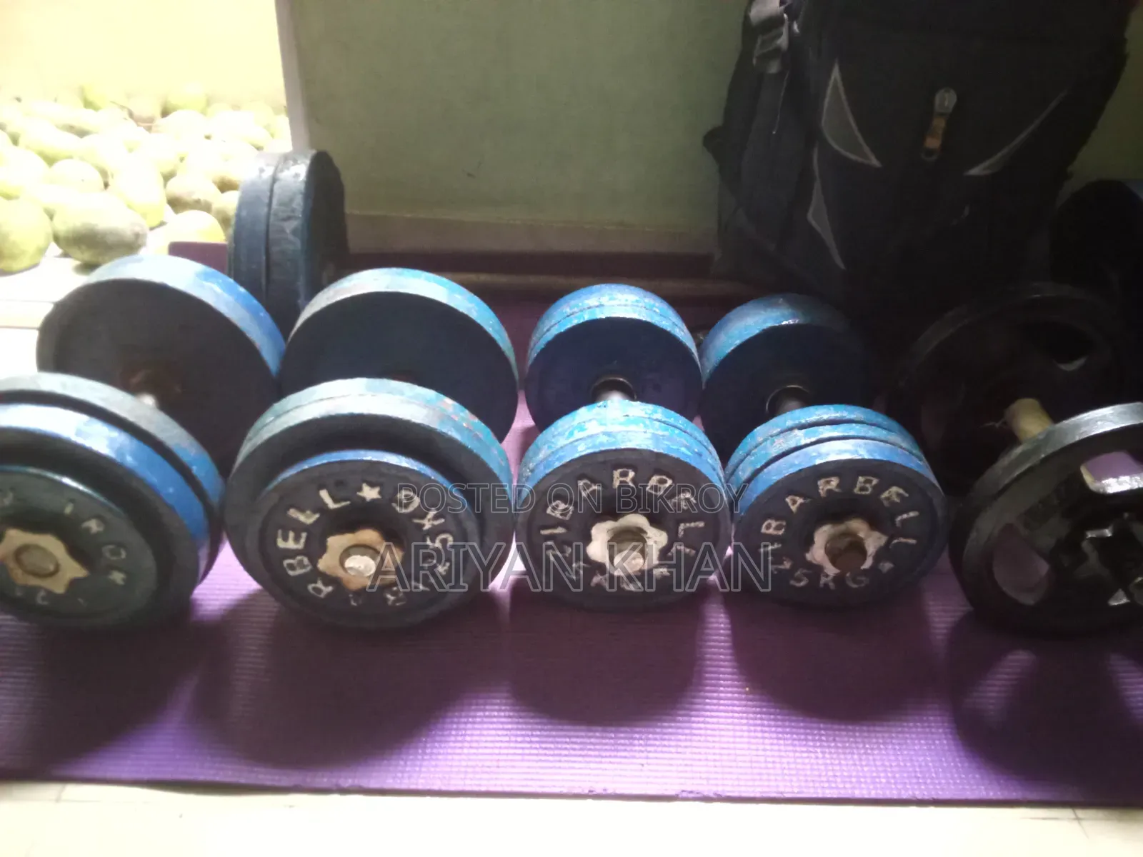 Dumbbell, Barbell and Weight Plates