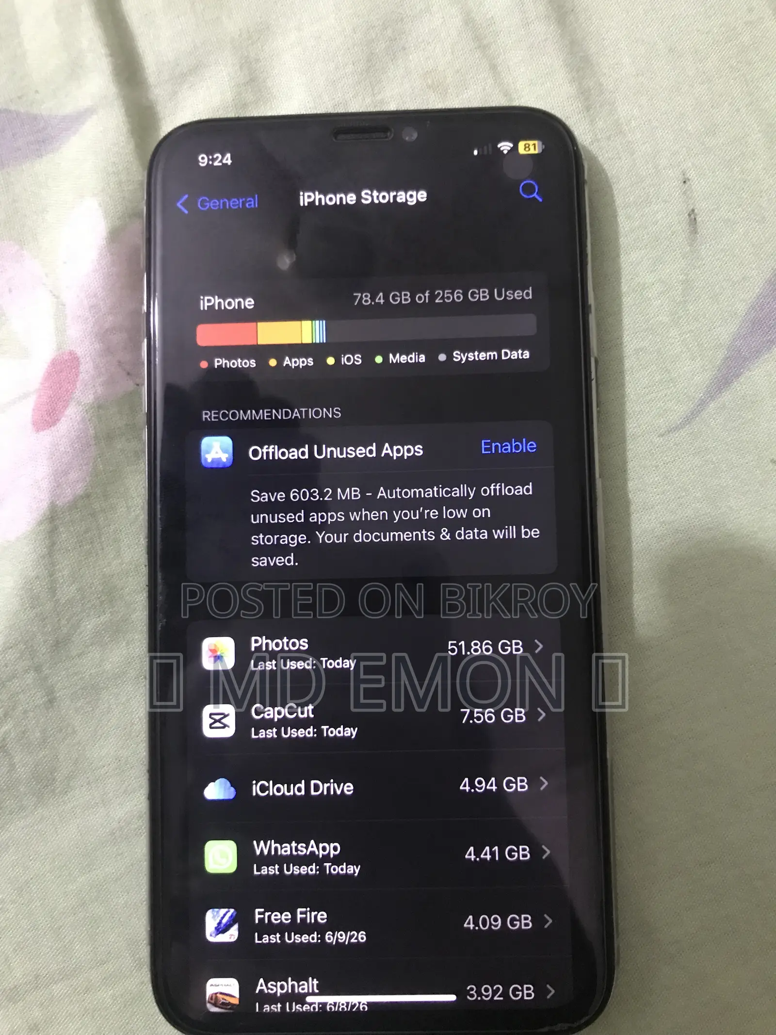 Apple iPhone X 256 GB White