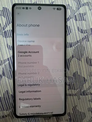Google Pixel 7 Pro 128 GB Black