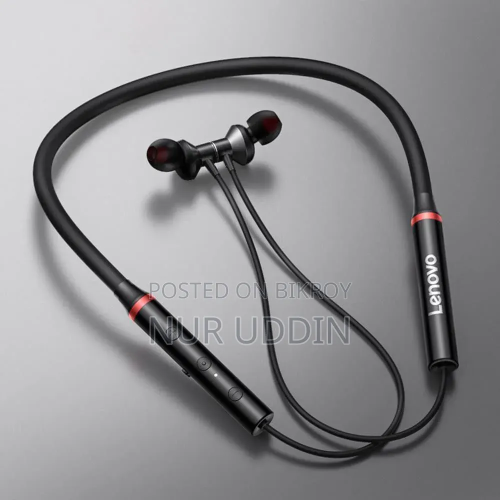 Lenovo Wireless Neckband Earphone | Long Battery Backup |