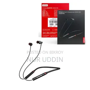 Lenovo Wireless Neckband Earphone | Long Battery Backup |
