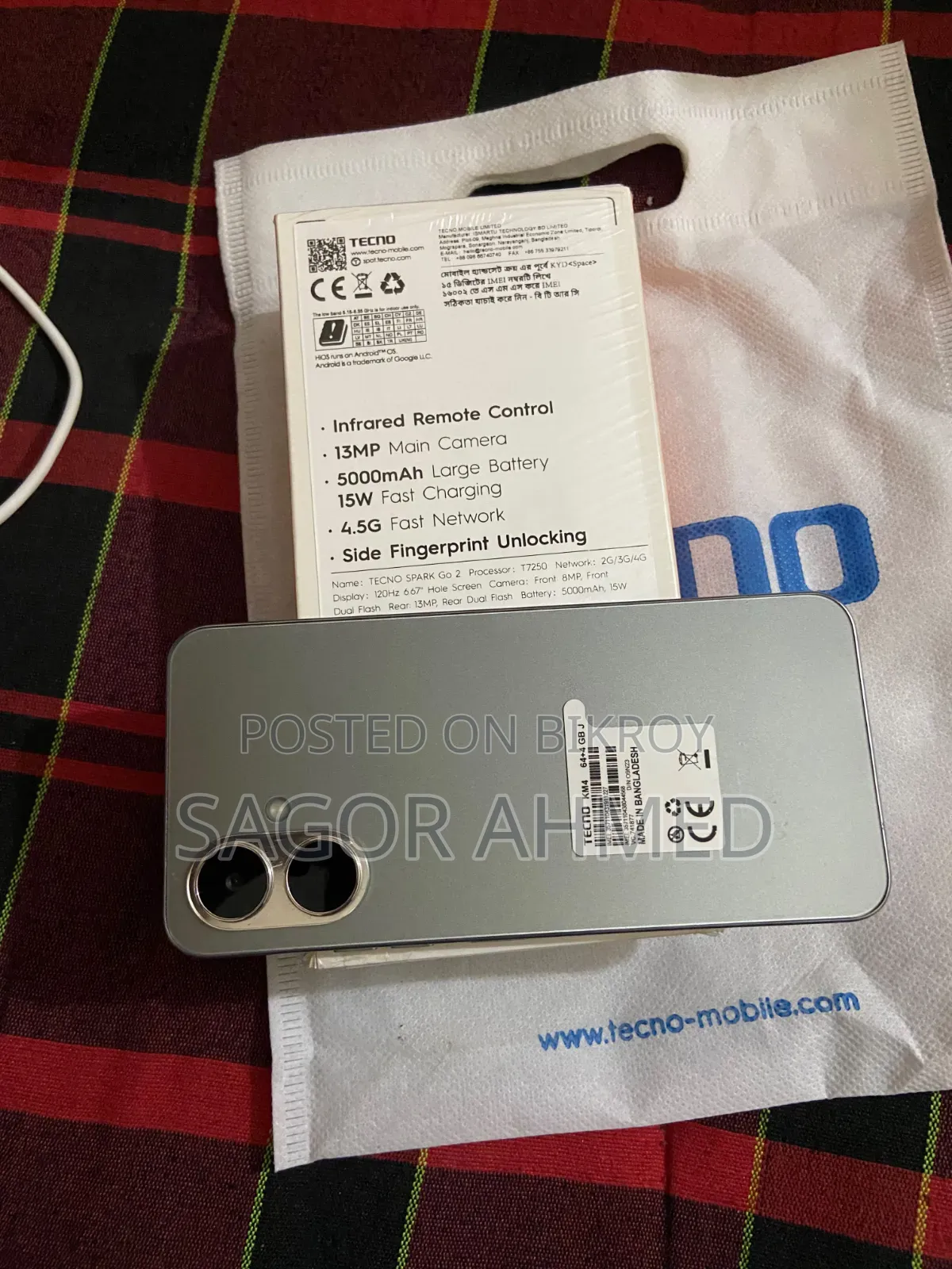 Tecno Spark Go 64 GB Silver