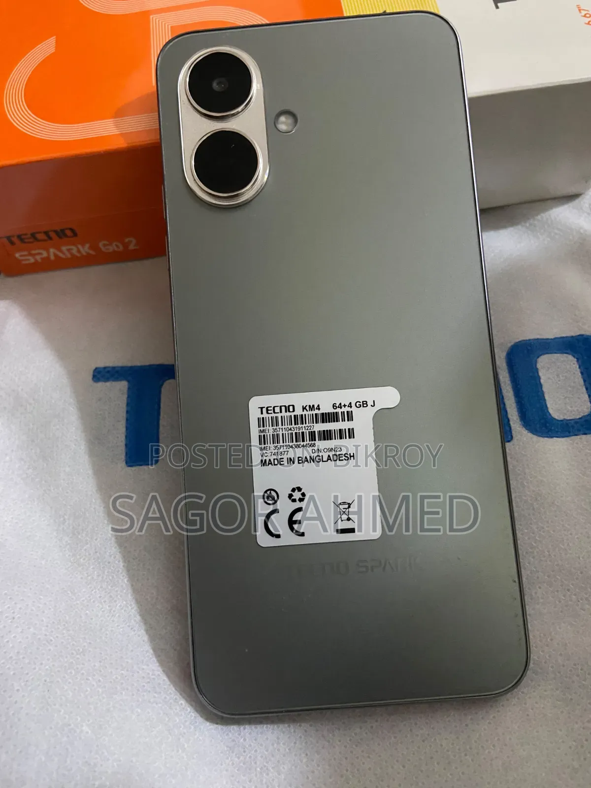 Tecno Spark Go 64 GB Silver