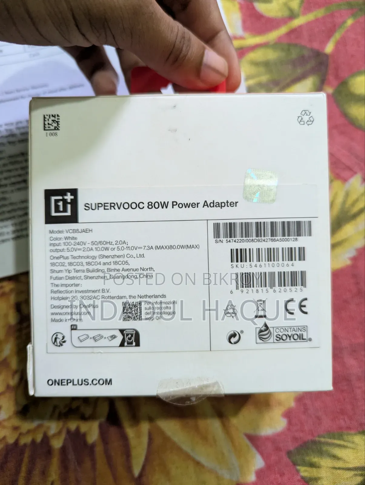 Oneplus 80w Supervooc Charger