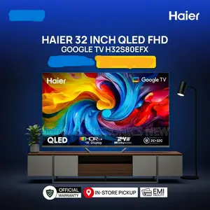 হায়ার H32s80gfx ৩২" কিউলেড এফএইচডি অ্যান্ড্রয়েড গুগল টিভি (ইএমআই এভেইলেবল)
