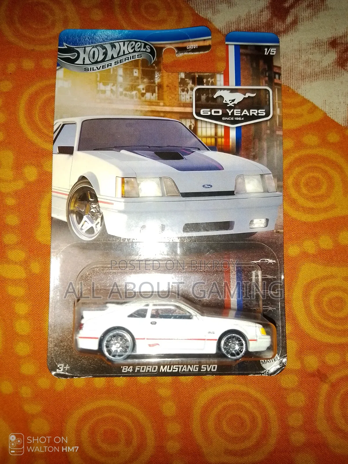 Hotwheels সিলভার সিরিজ (৮৪' ফোর্ড মাস্তাং এসভিও)