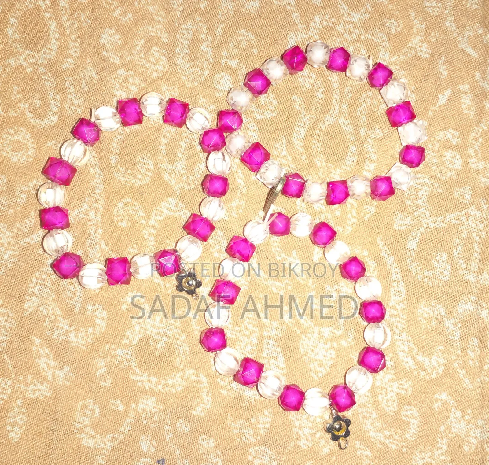 Trendy Crystal Beaded Bracelet - Various Colors Available