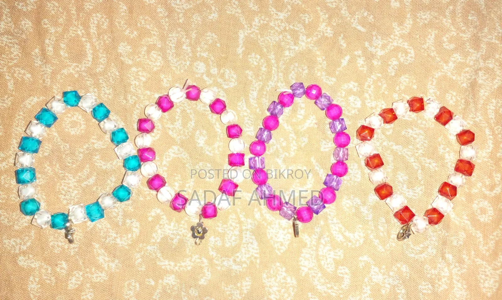 Trendy Crystal Beaded Bracelet - Various Colors Available