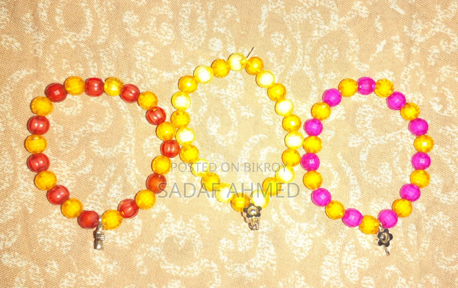 Trendy Crystal Beaded Bracelet - Various Colors Available