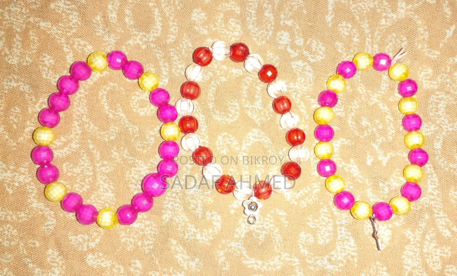 Trendy Crystal Beaded Bracelet - Various Colors Available