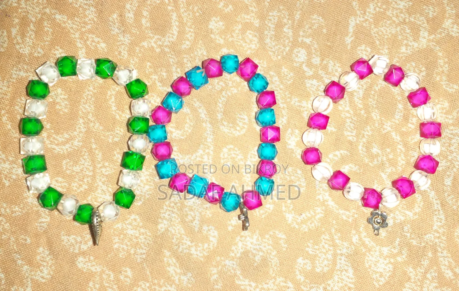 Trendy Crystal Beaded Bracelet - Various Colors Available