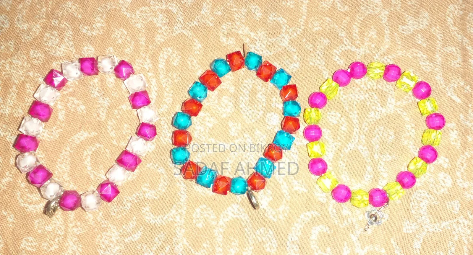 Trendy Crystal Beaded Bracelet - Various Colors Available