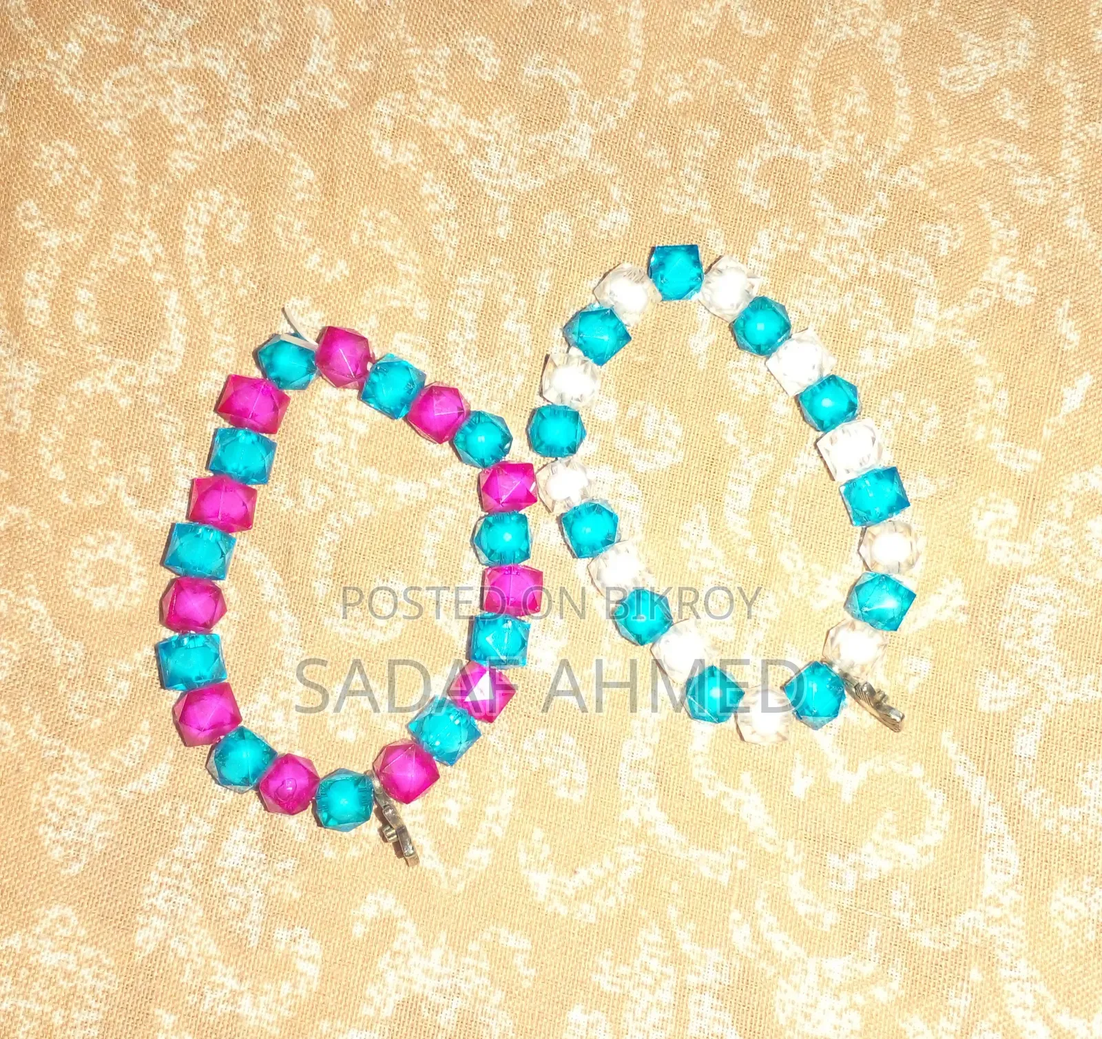 Trendy Crystal Beaded Bracelet - Various Colors Available