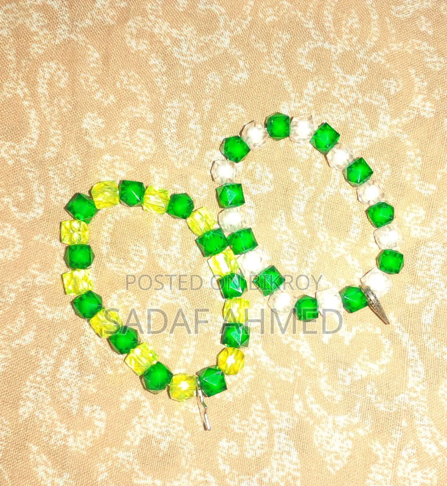 Trendy Crystal Beaded Bracelet - Various Colors Available