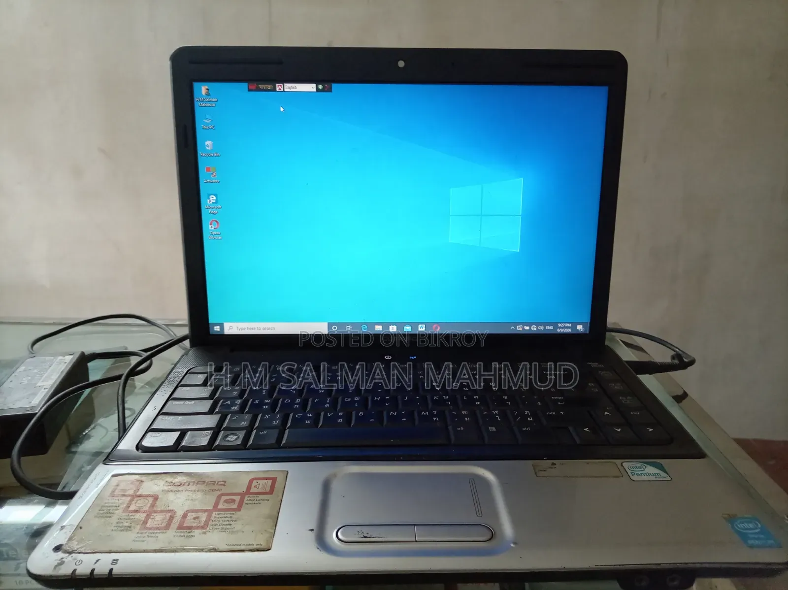 Laptop Compaq 2GB Intel Pentium SSD 60GB