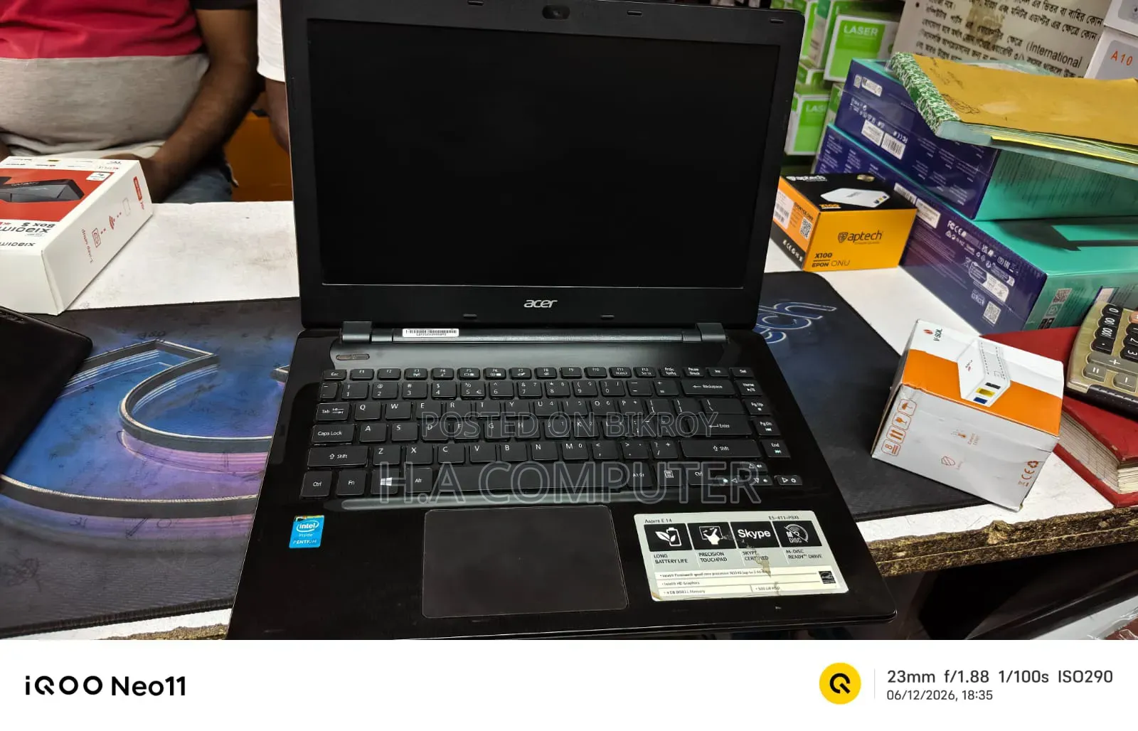 Laptop Acer Aspire E 4GB SSD 128GB