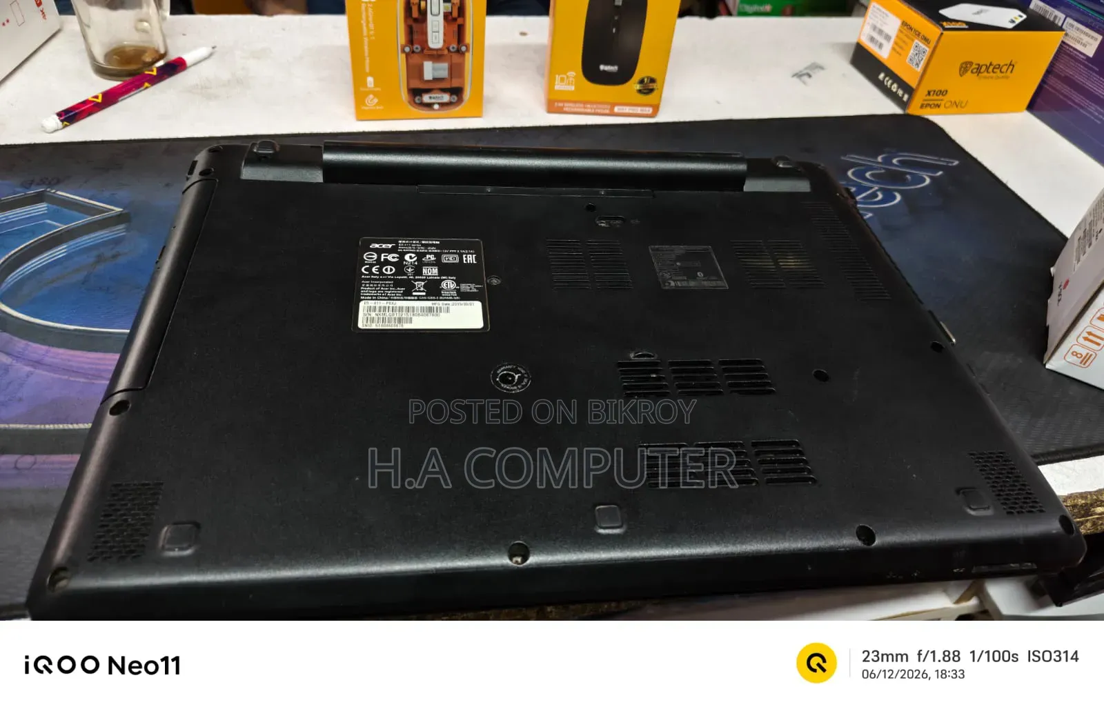Laptop Acer Aspire E 4GB SSD 128GB