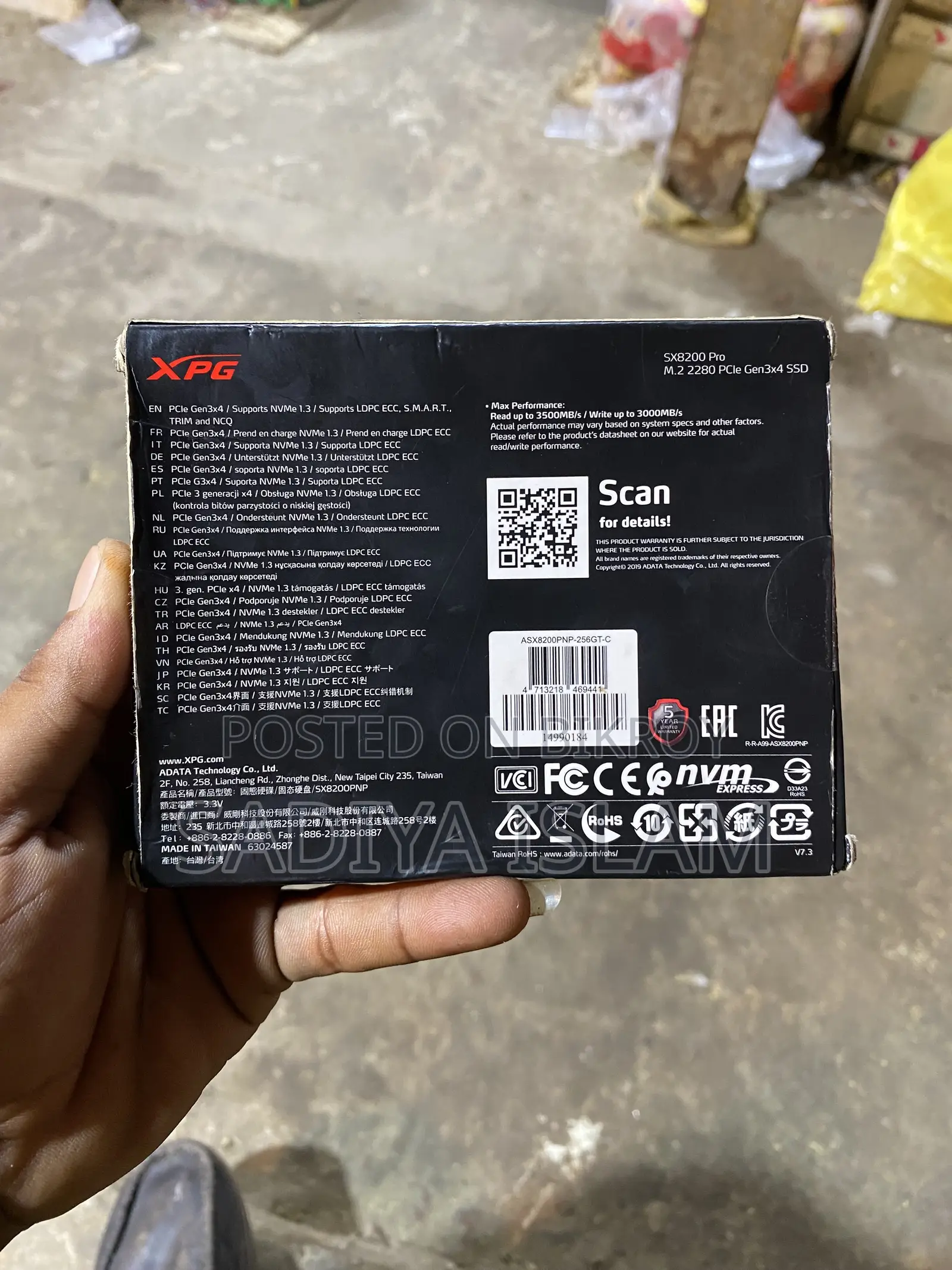 Xpg Sx8200 Pro M.2 256 Gb