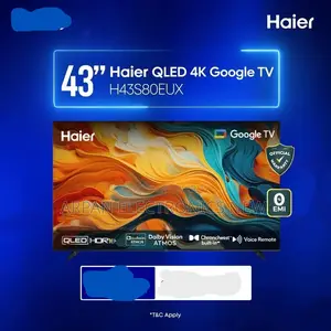 Haier 43" Smart Qled H43s80eux Google Tv With Emi Available