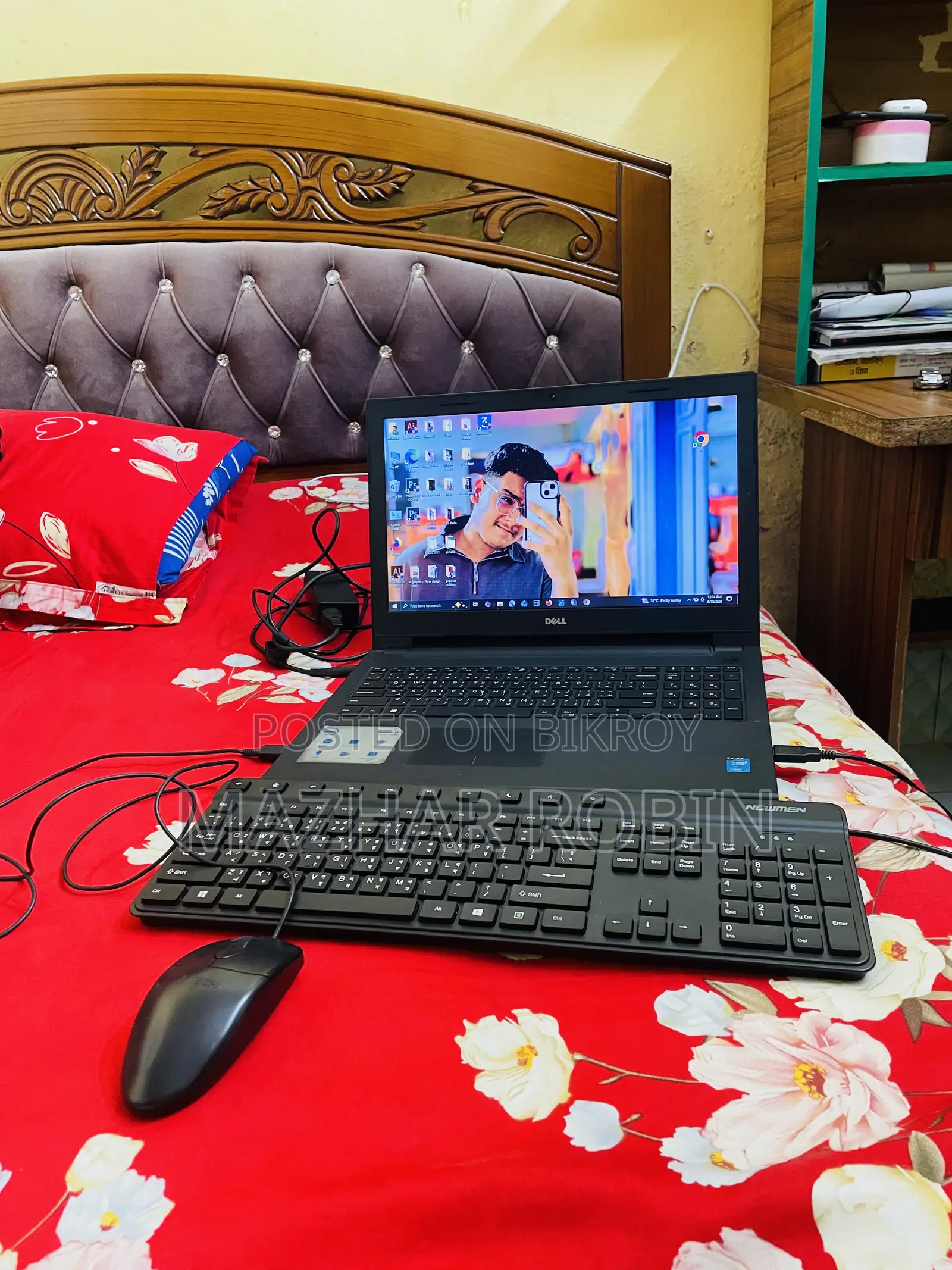 ল্যাপটপ ডেল ইন্সপায়রন ১৫ ৩০০০ ১২৮জিবি ইন্টেল কোর আই৩ এসএসডি ১২৮জিবি