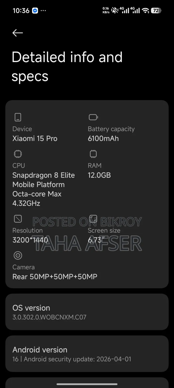 Xiaomi 15 Pro 256 GB Blue