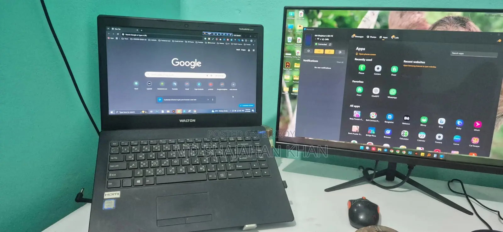 Laptop 8GB Intel Core I3 HDD+SSD 1T